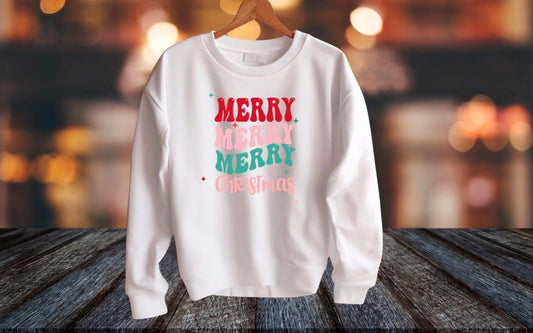 Merry Merry Merry Christmas Sweatshirt