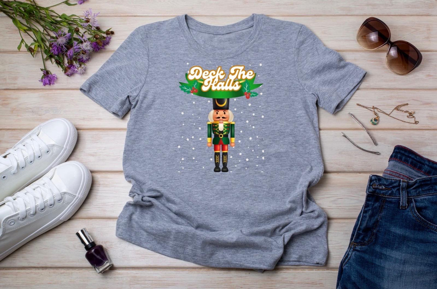 Deck The Halls Nutcracker Christmas T-Shirt