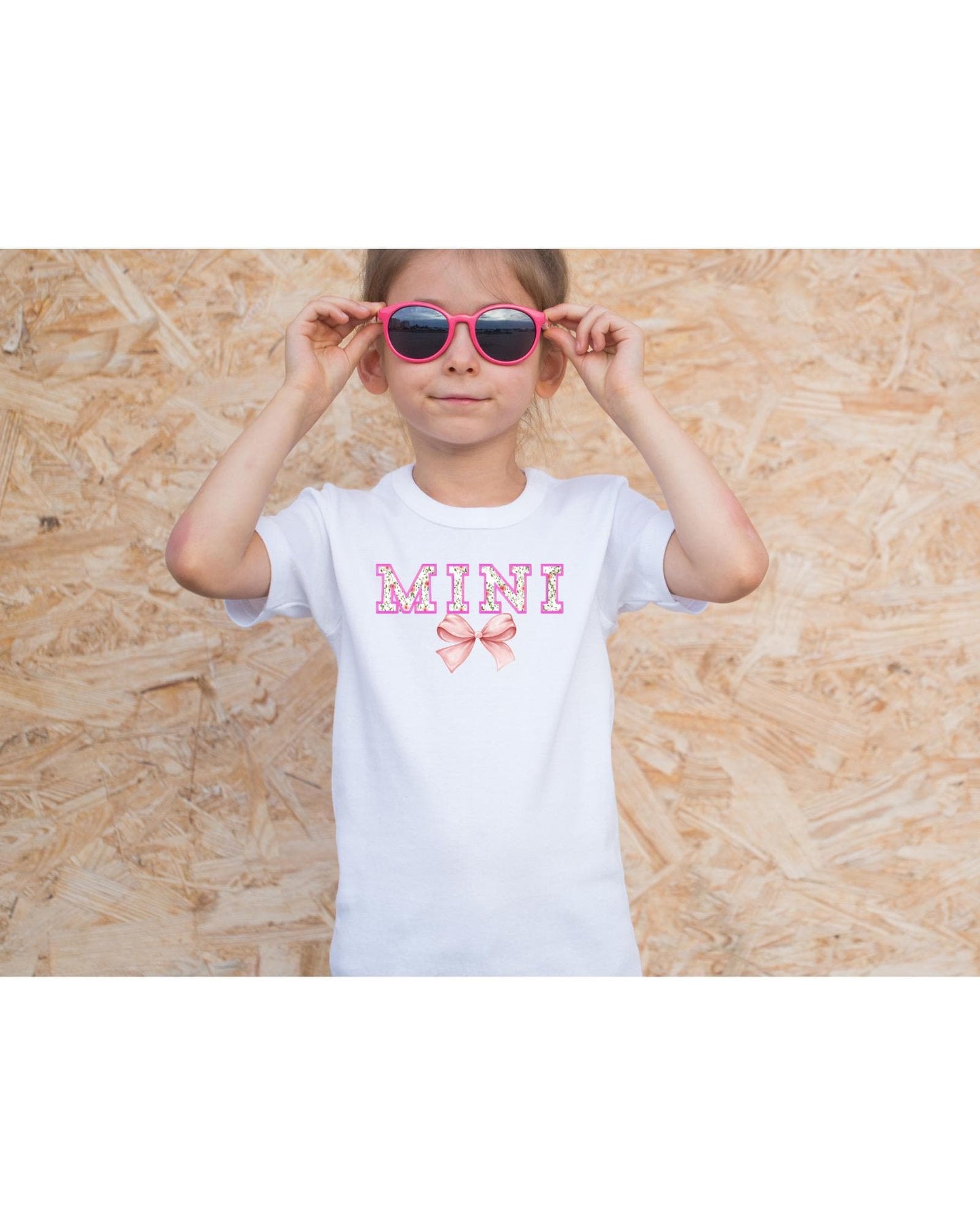 MiniMe T-Shirt - Floral Design with Cute Bow - Soft Cotton or Polyester - Suitable for Coordinating or Gifting - Ideal for Everyday Wear - T